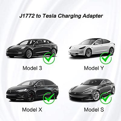 PESLIVE J1772 to Tesla Charging Adapter 80A MAX/240VAC with