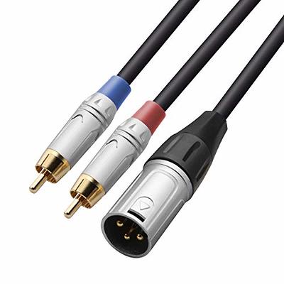 C2G Legrand RCA Male to RCA Female Signal Splitter Cable, Black RCA to RCA  Splitter, 6 Inch Audio Stereo Y-Cable, 26 AWG Audio Signal Converter Cable