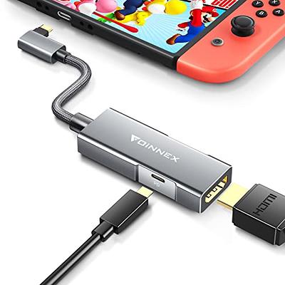 USB C HDMI Adapter for Nintendo Switch, Type-C HDMI Switch TV Converter,  4K@60Hz USB-C (3.1) to HDMI Adapter Supports PD Charge, for NS, Samsung  Dex, MacBook Pro Air - Yahoo Shopping