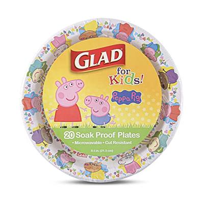 Glad for Kids Paw Patrol Paper Plates , Disposable Paw Patrol Plates for  Kids , Heavy Duty Soak