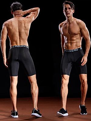 NELEUS Men's 3 Pack Workout Athletic Compression Shirts,Black