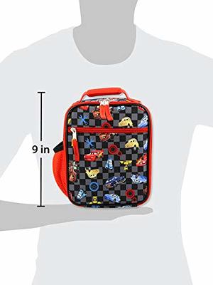 Disney Cars Boys Lightning McQueen Backpack with Lunch Bag Water