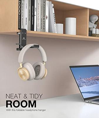 APPHOME Headphone Hanger, Under Desk Headset Stand Headphone Holder Hook