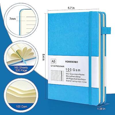 Lined Journal Notebook -365 Pages A5 Thick Journals for Writing