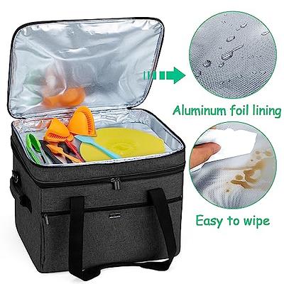 Hamilton Beach Portable Slow Cooker Travel Bag, Insulated Carrier Case for  4, 5, 6, 7 & 8 Quart Crock, Internal Mesh Net Holds Pot in Place