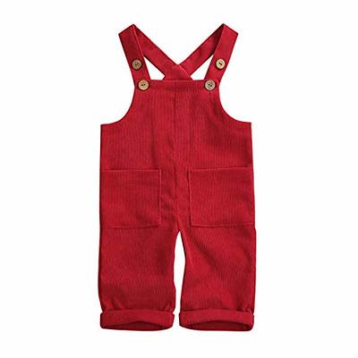 Unisex Clothes Toddler Baby Girl Boy Solid Romper Overalls One Piece  Bodysuit Suspender Jumpsuit Bib Pants Velet Outfit C-red - Yahoo Shopping