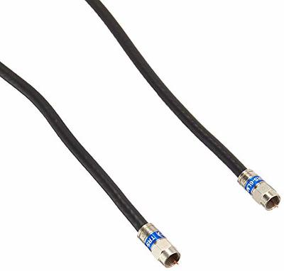 150ft BLACK RG6 DIGITAL Coaxial Cable Shielded PVC jacket RATED UL ETL CATV  RoHS 75 Ohm RG6 Digital Audio Video Coaxial Cable with Premium Continuous