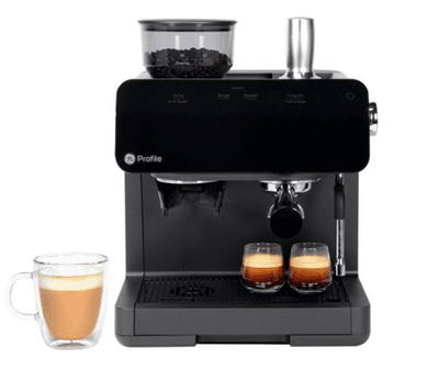 Tafole 20-Cup 19 Bar Black Fully Automatic Espresso Machine with LED Display and Stainless Steel Buttons