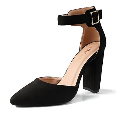 Women's High Heel Shoes and Pumps. 3570.BL Black Satin | My Shoe Fashion