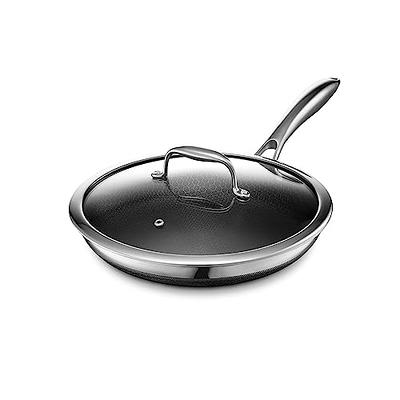 HexClad 10 inch Hybrid Stainless Steel Wok Pan, Nonstick