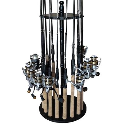 16 Fishing Rod Holder Storage Rack Fishing Pole Stand Garage Organizer  Holds