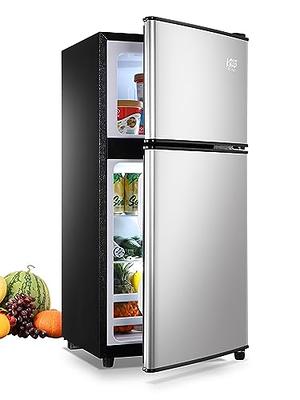 DEMULLER 3.5 CU.FT Mini Fridge with Freezer Compact Retro