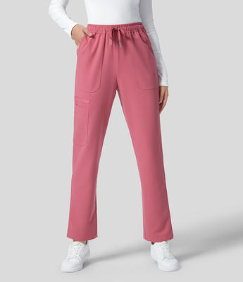 Halara Mid Rise Drawstring Multiple Pockets Split Hem Straight Leg Work  Pants - Desert Rose - XS(regular) sweatpants jogger pants - Yahoo Shopping