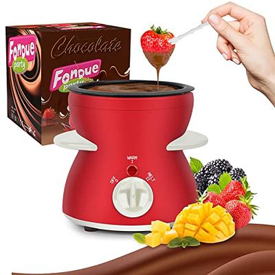 OFFKITSLY Fondue Pot Set, Mini Electric Fondue Pot Set for Melting  Chocolate Cheese, Chocolate Meting Pot fondue maker with Dipping Forks For  Holiday Christmas Birthday Gift - Yahoo Shopping