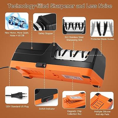 2 in 1 Kitchen 2 Stage Knife Sharpener Stainless Steel Multi