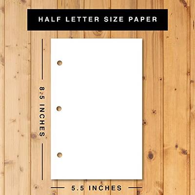 Loose Leaf Paper, on 24lb. Printed Double Sided With 3 Hole Punch - 100  Sheets Per Pack.