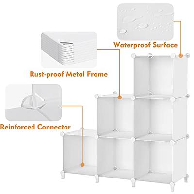 HOMIDEC Closet Organizer, 12-Cube Closet Organizers and Storage, Portable  Closet Shelves, Clothing Storage (White)