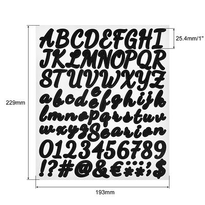 8 Pcs Vinyl Letter Stickers Water Bottle Arts and Crafts Alphanumeric  Stickers