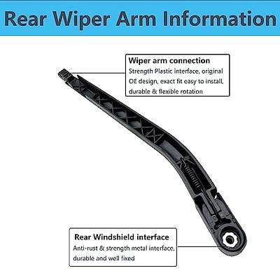 OTUAYAUTO Rear Windshield Wiper Blades - 12 Car Back Window Wiper - R