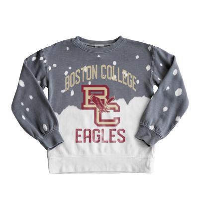 Boston College Eagles Colosseum Lace-Up Pullover Hoodie - Maroon