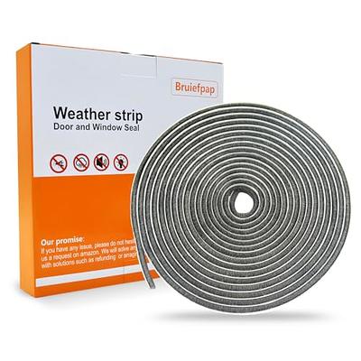 16.5t Weather Stripping Brush for Sliding Windows/Doors Frame Side,Pile  Self Adhesive Weatherstrip Seal Strip Sealer Draft Stoppers Stronger  Adhesive(16.5ft 0.35''Wide x 0.35''Thick, Gray) - Yahoo Shopping