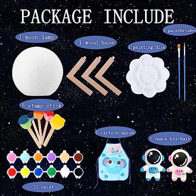 Paint Your Own Moon Lamp Kit, Arts and Crafts for Kids Ages 8-12, Crafts DIY 3D Moon Lamp Galaxy Light,Art Supplies Crafts for Girls Age 4 6 7 8 9