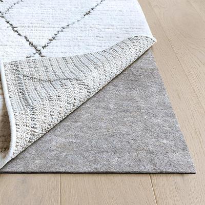 Linon Underlay Premier Plush Felt Rug Pad, Grey, 4x6 ft