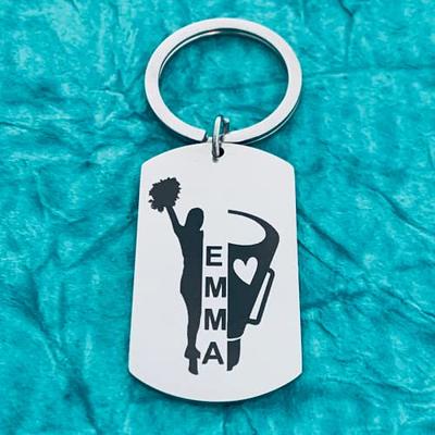 Cheer Keychains for Girls Bling Cheerleader Backpack Keychain