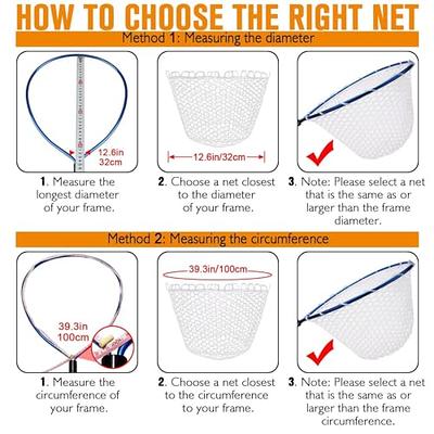 Dovesun Rubber Fishing Net Replacement Netting Without Handle