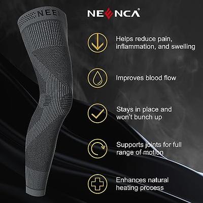 NEENCA Compression Leg Sleeve - Long Knee Sleeve, Ultra-thin Leg