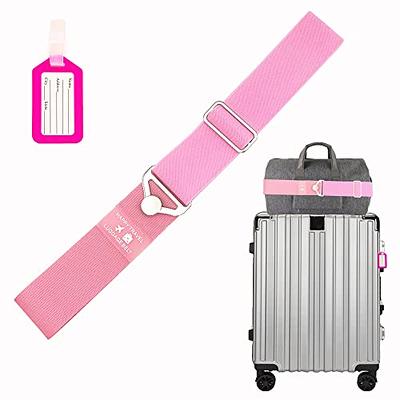 4 Pack Luggage Straps Set, 2 Add a Bag Luggage Suitcase Straps 2 Elastic  Adjustable Luggage Straps, TSA Approved Travel Accessories with Buckles for