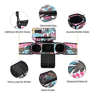 Momcozy Universal Stroller Organizer with Insulated Cup Holder Detachable  Phone Bag & Shoulder Strap, Fits for