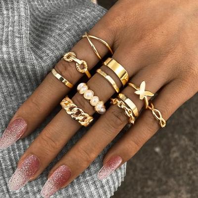 15 Pcs/set Gold Midi Finger Ring Set Vintage Punk Boho Knuckle Rings  Jewelry NEW | eBay