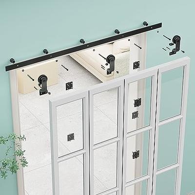  LTIYITL 6ft Bi-Folding Sliding Barn Door Hardware