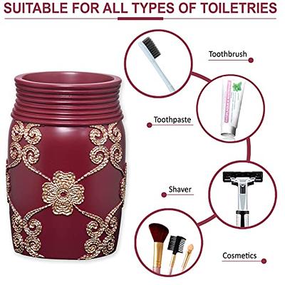 Zahari Home 4pc Contempo Stylish Bathroom Accessories Set Shower Soap  Dispenser, Tumbler, Tooth Brush Holder and Soap Holder Luxury Contemporary  Decor