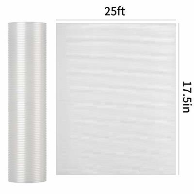 BAKHUK Shelf Liner for Kitchen Cabinets, 17.5 Inches x 25 FT, Non Adhesive  Cabinet Liner, Double Sided Non-Slip Drawer Liner, Washable Refrigerator