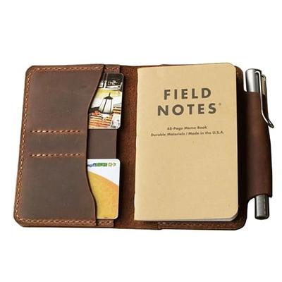 Personalized Leather Pocket Journal Cover for Field Notes & Moleskine -  Holtz Leather