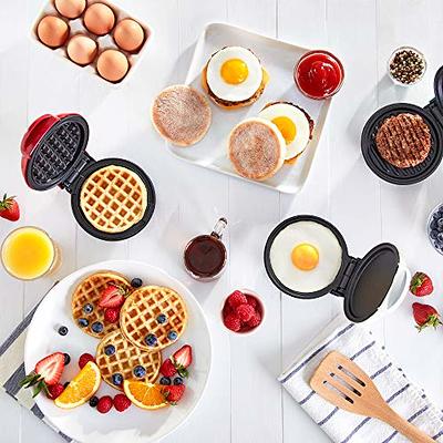 Dash 4 In. Aqua Mini Waffle Maker