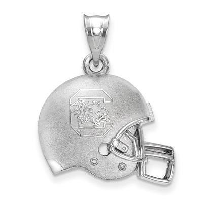 New York Giants Helmet Pendant, 14K White - The GLD Shop