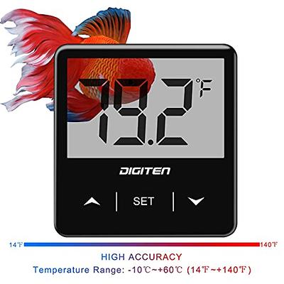 Led Aquarium Thermometer Fish Tank Touch Screen Thermometer Accurate  Stick-on Fish Tank Temperature Sensor