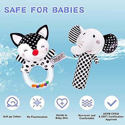 Baby Rattles 0-6 Months: Soft Rattles for Babies 0-6 Months Newborn Sensory  Toys, High Contrast Black and White Baby Toys 0-3 Months Plush Rattle Toy  for Infant Boys Girls 0 3 6 9 12 Months Gift - Yahoo Shopping