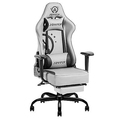 JOYFLY Computer Chair, High Back Gaming Chair for Adults Ergonomic Gamer  Chair with Footrest, PC Office Chair with Lumbar Support Height Adjustable,  350lbs Capacity, Black, Welcome to consult 