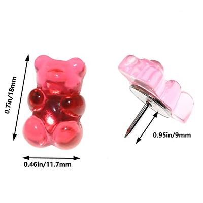 Lind Kitchen 20PCS Bear Pushpin Decorative Push Pins Thumb Tack