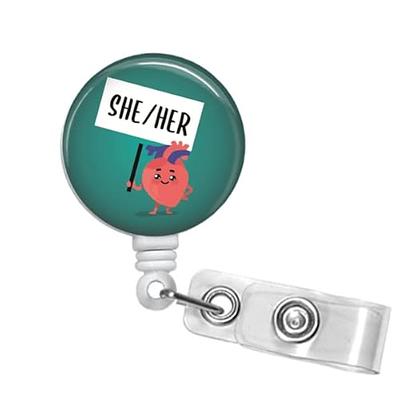 Badge Reel, Nurse Retractable Badge Holder, RN Badge Clip Fun Cute Badge  Idea Hospital Id Badge Medical Staff Gift Stethoscope Carabiner C15 