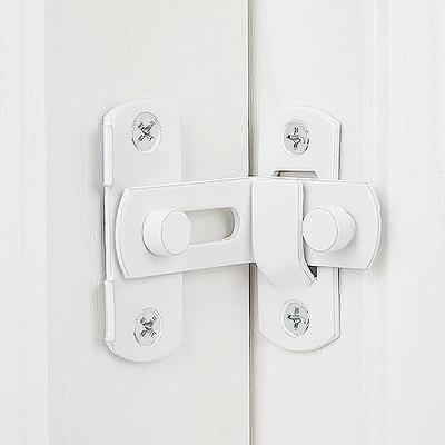 INIRET 4 Packs 90 Degree Flip Barn Door Lock,Protect Privacy