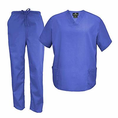 Natural Uniforms Women's Scrub Set Medical Scrub Tops and Pants - Pack of 2  Set