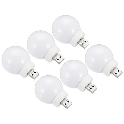 6Pcs USB Plug Night Light 1W Portable Mini LED Lamp Bulb - Yahoo Shopping