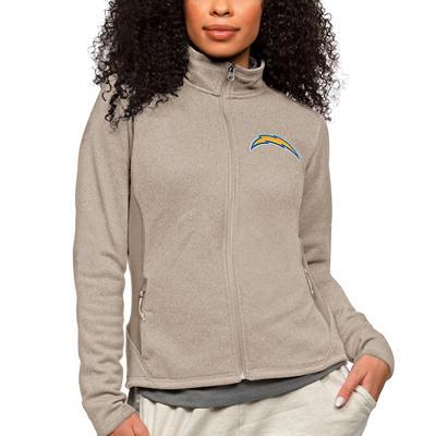 Men's Antigua Oatmeal Los Angeles Chargers Action Lightweight