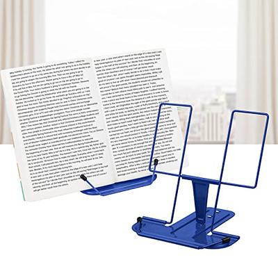 MSDADA 2pc Metal Book Stand for Desk, Adjustable Reading Rest Book