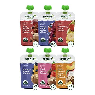 Veggie Baby Food Pouches with Pineapple & Apple